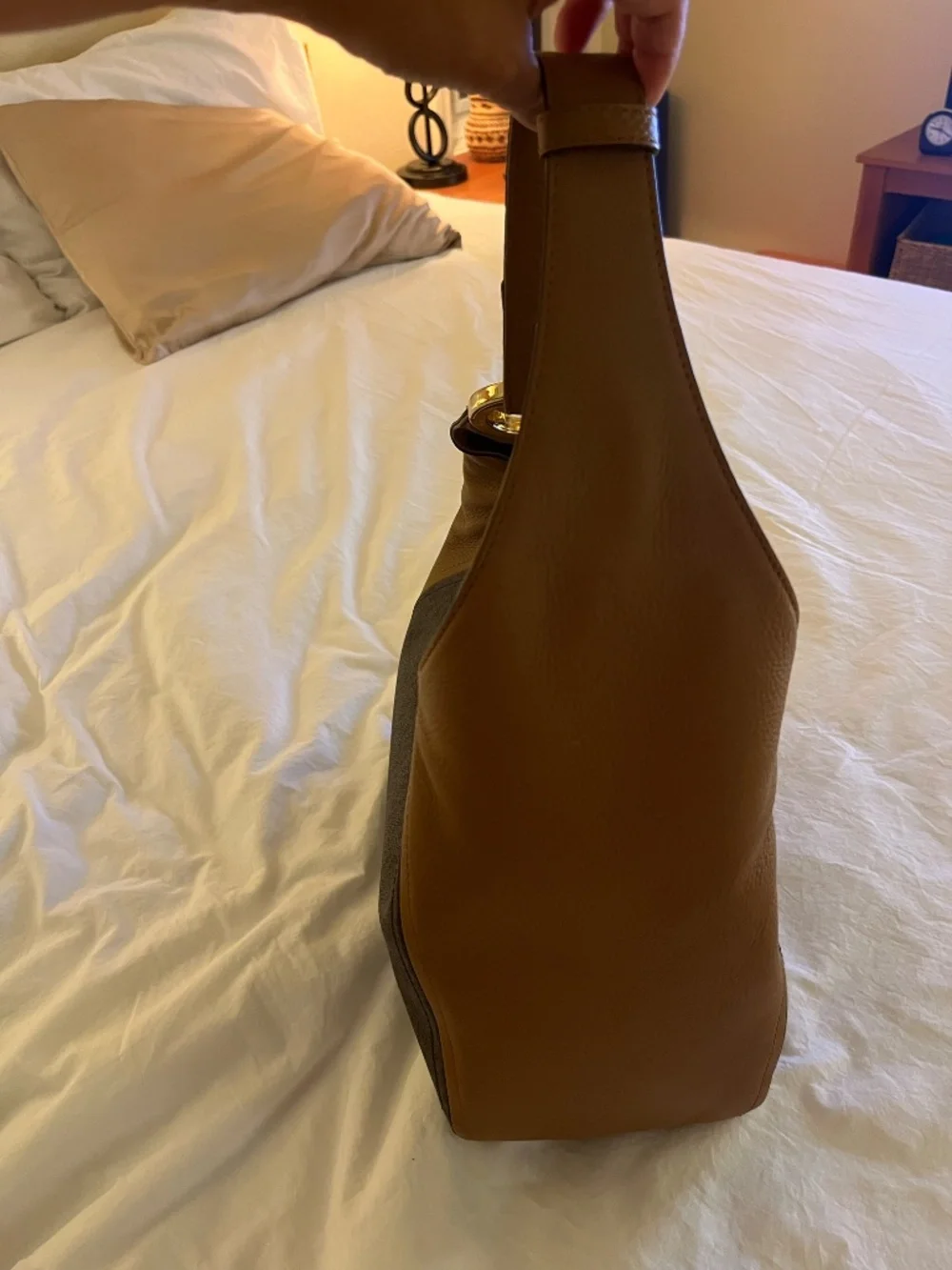 Michael Kors Fulton Signature Large Hobo Bag Brown/Acorn Logo Leather
